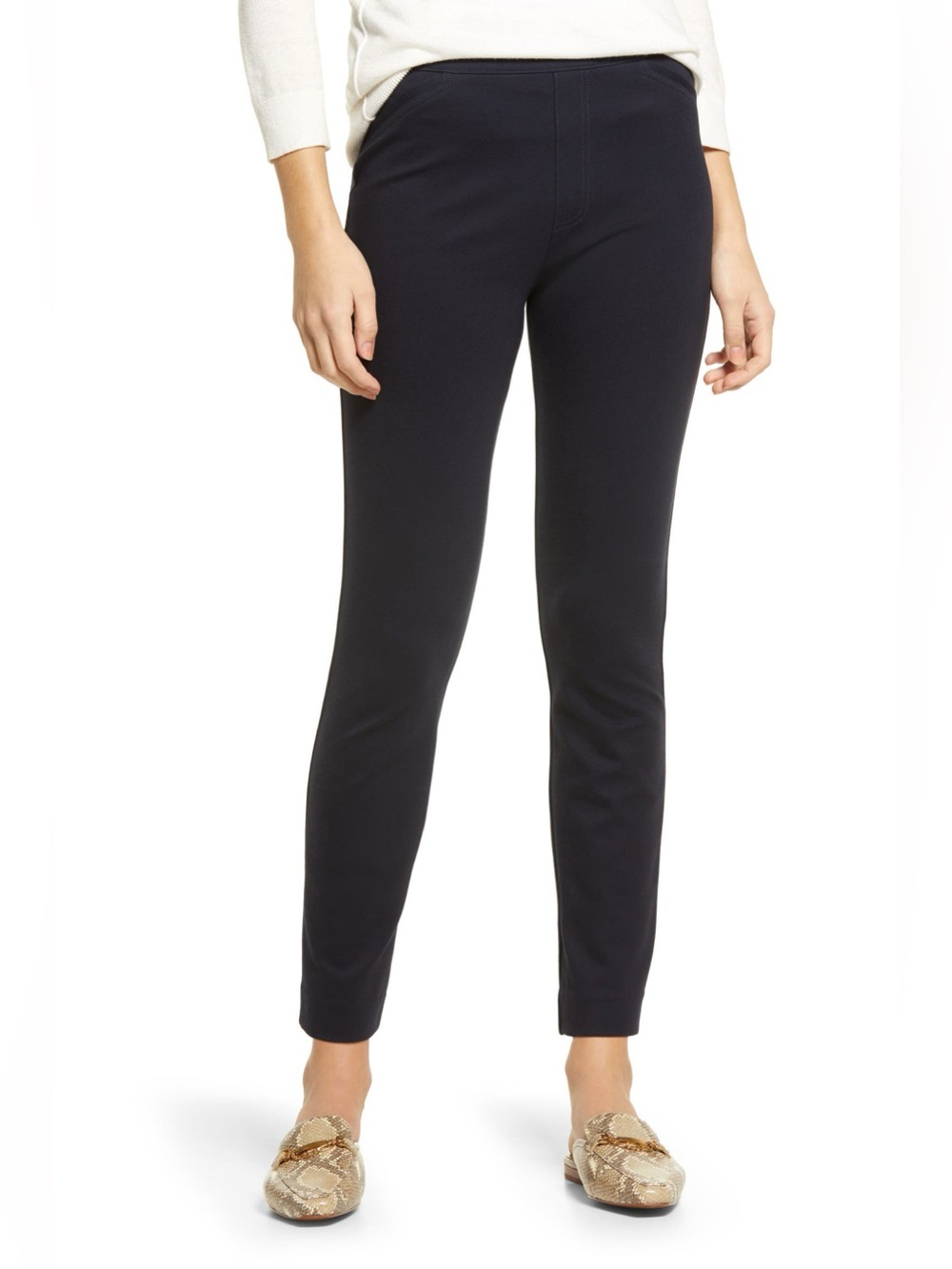 SPANX The Perfect Black Pants Back Seam Skinny Size Small Petite